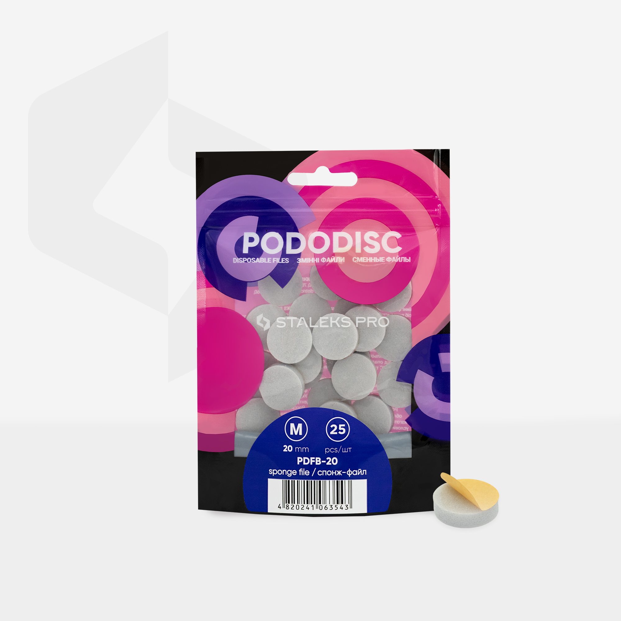 Staleks Expert 20 Pododisc M filsvamp 25 stk pedikyr