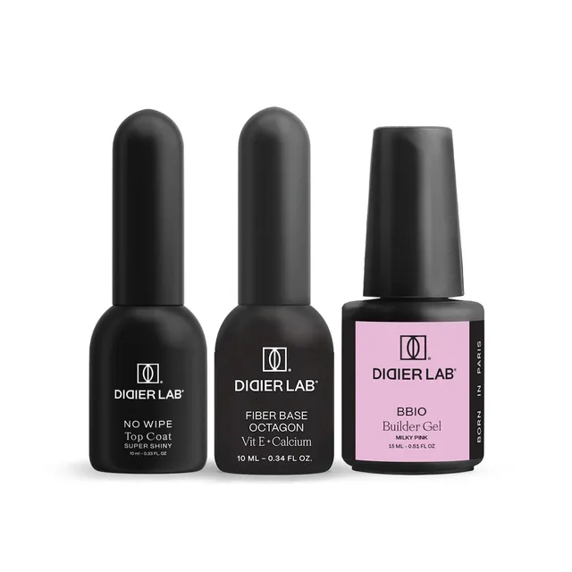 Didier Lab BBIO Milky Pink gellakksett 3 deler nude