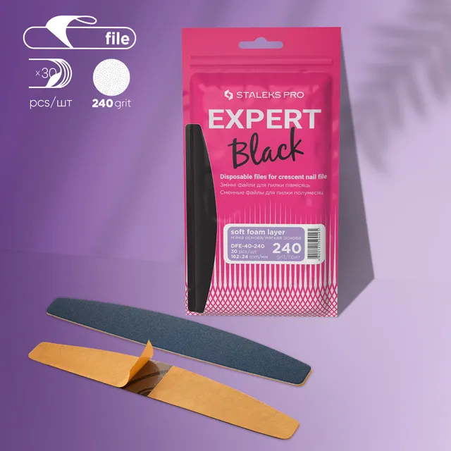 Staleks Expert 40 refill halvmånefil 240 grit myk