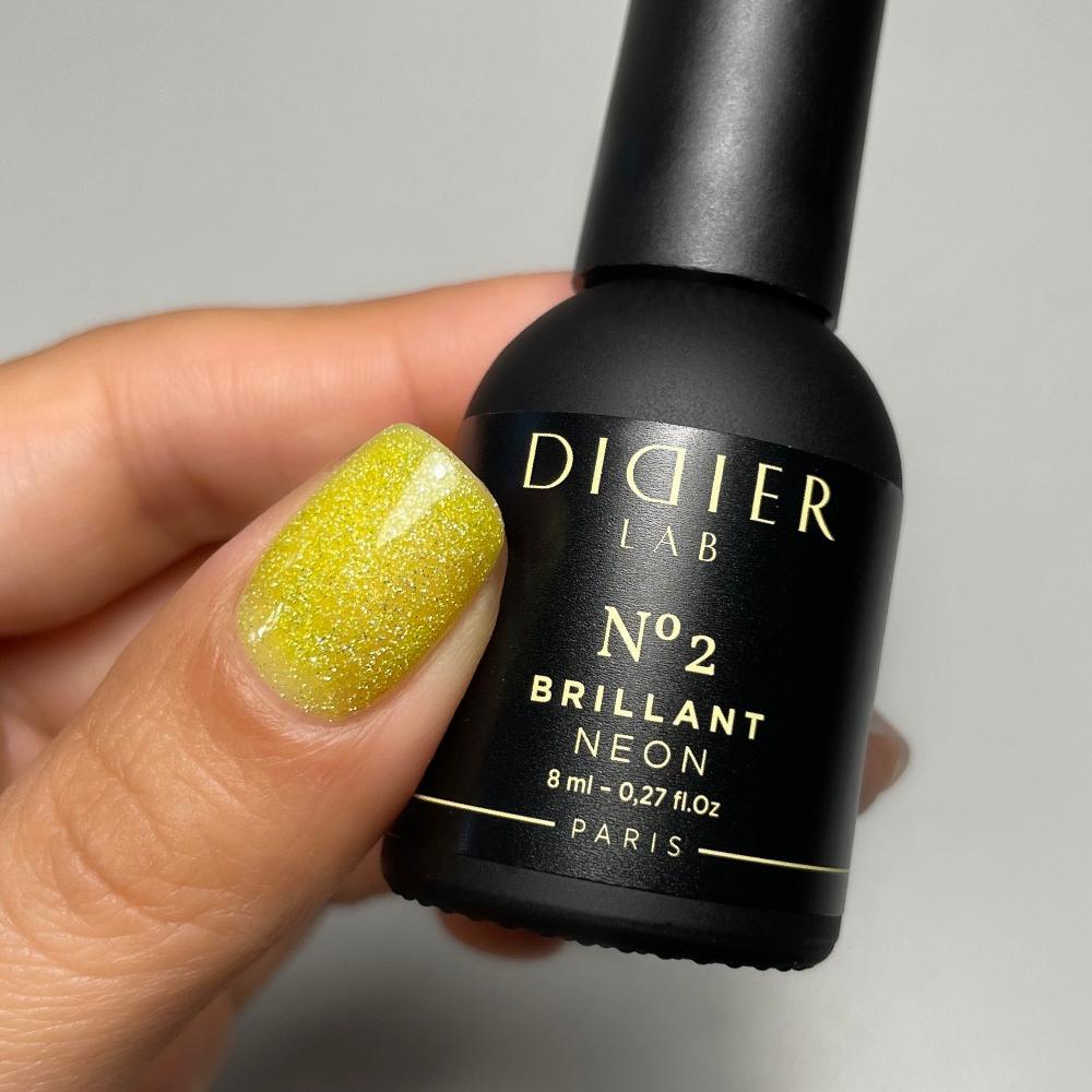 Didier Lab Brillant Neon gellakk 8 ml No.2 neongul