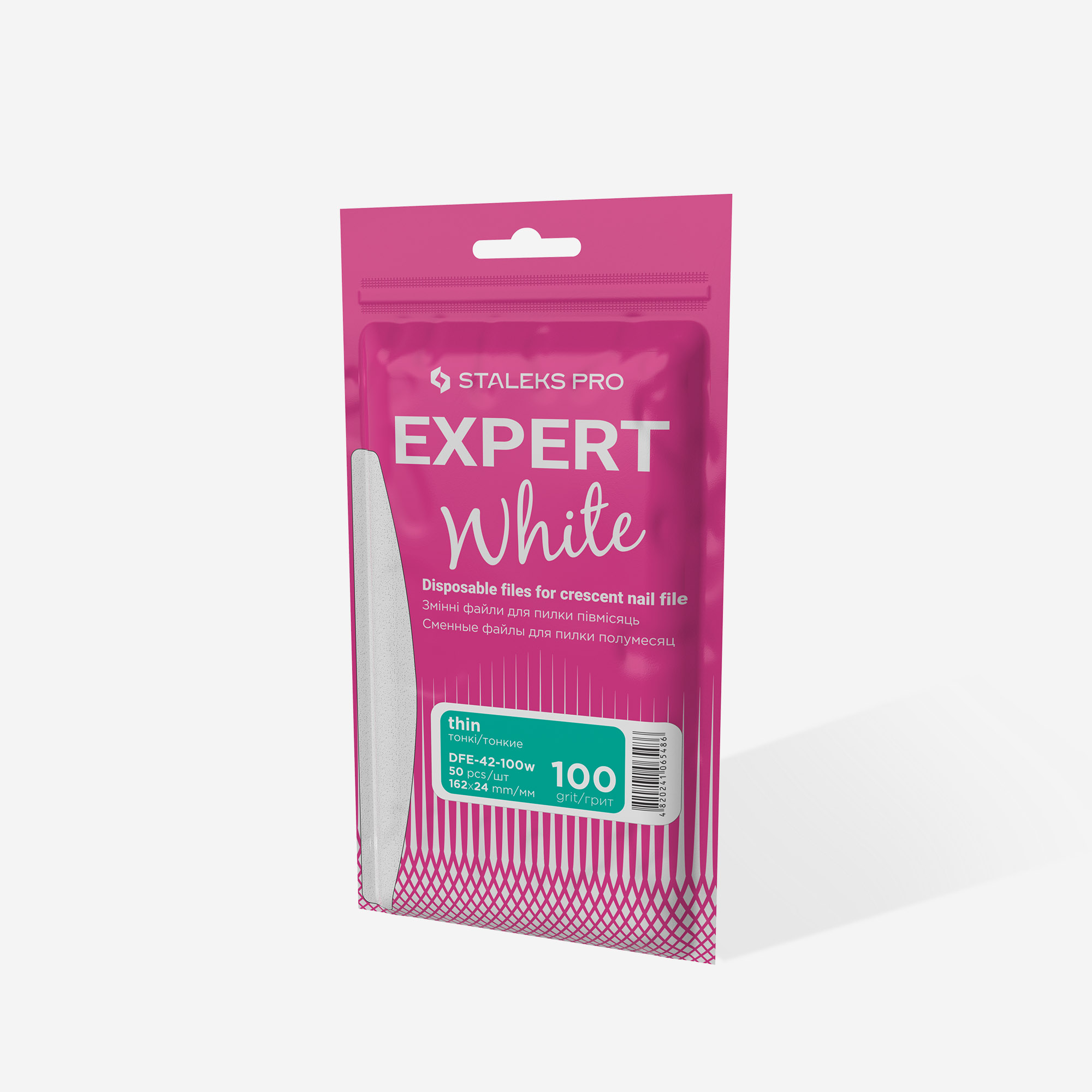 Staleks Expert 42 neglefil 100 50 stk halvmåne
