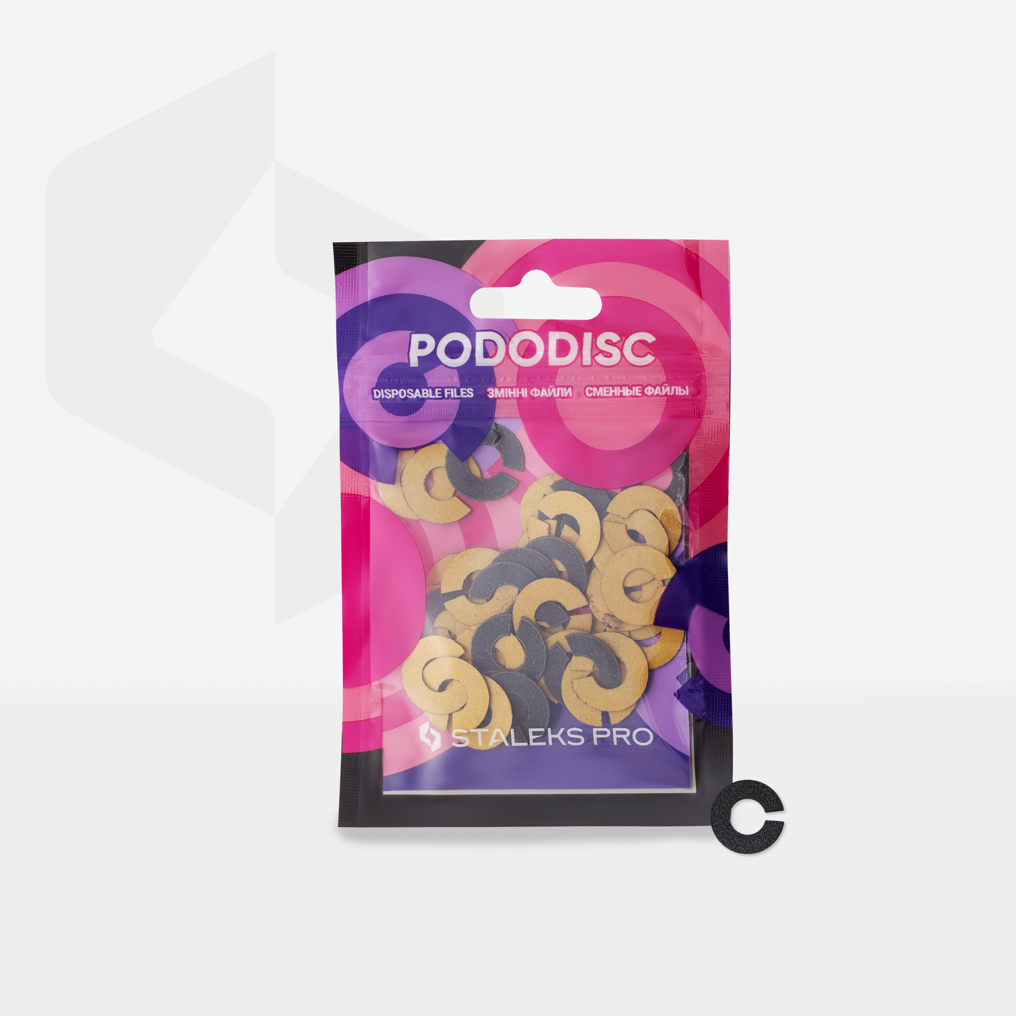 Staleks Pro S slipeblader pedikyrskive 100 grit 50 stk grove