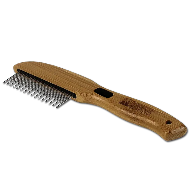 Bamboo Groom Rotating Pin Comb 31 pinnekam avrundet