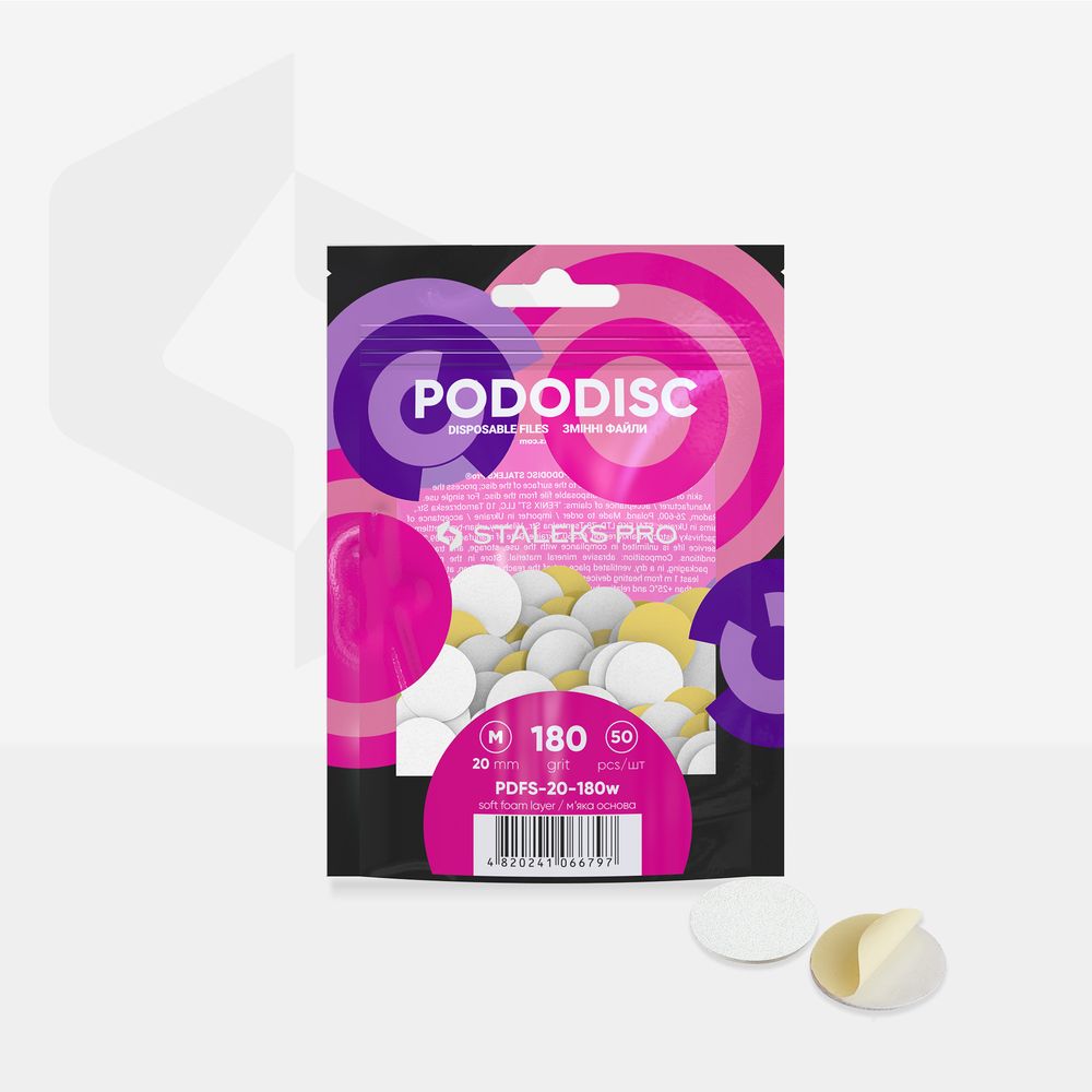 Staleks Pododisc Expert M pedikyrfiler 50 stk 180 grit
