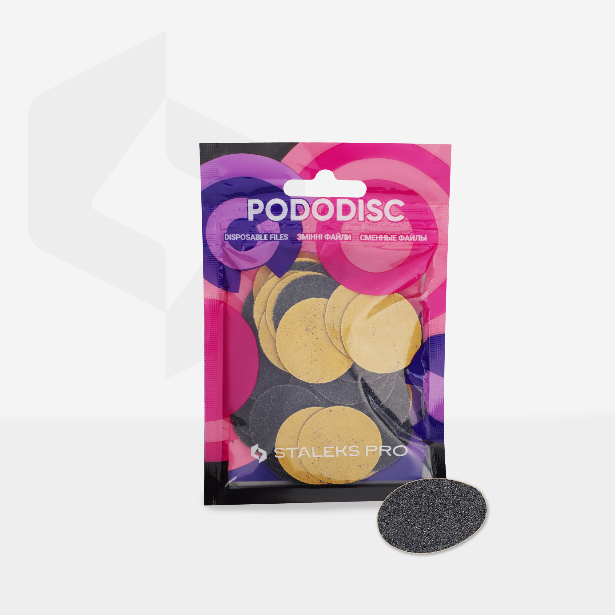 Staleks Pro L pedikyrskiver refill 240 grit 50 stk skånsom