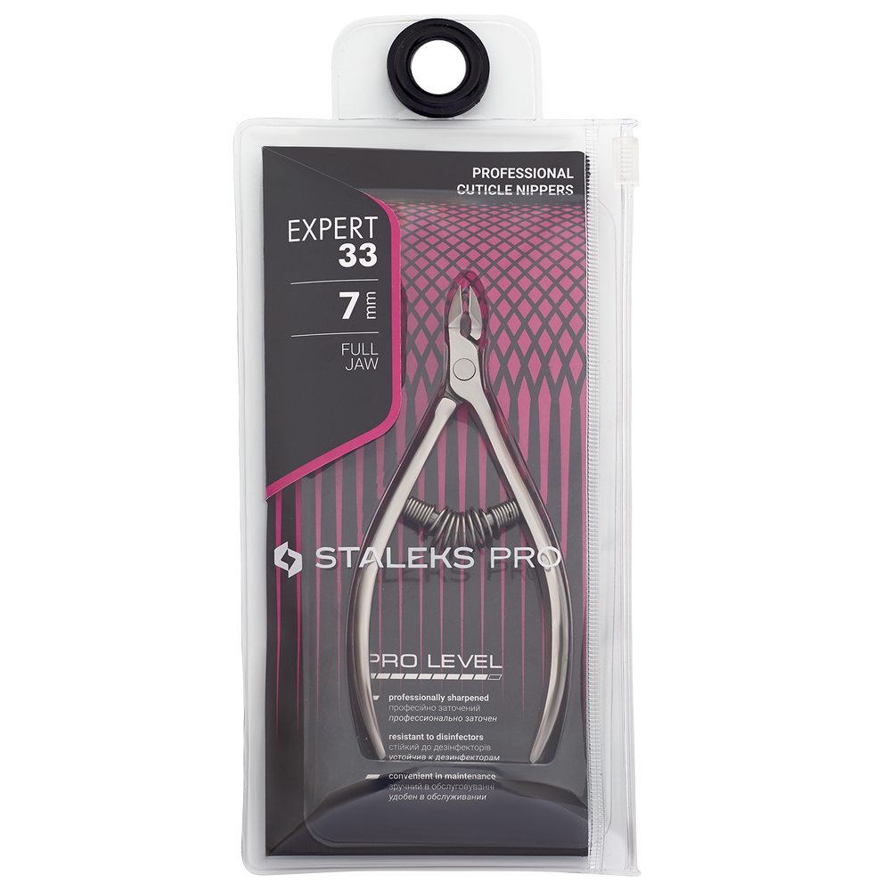 Staleks Pro Expert 33 negletang 7 mm rustfritt stål