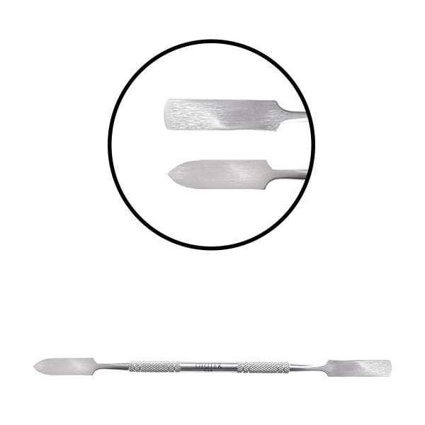 Didier Lab Metalspatel polygel rustfritt stål dobbel