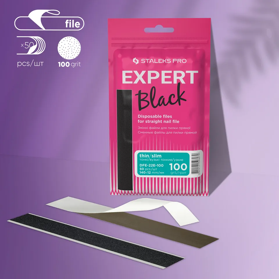 Staleks Expert 22E neglefilrefill 100 grit tynn