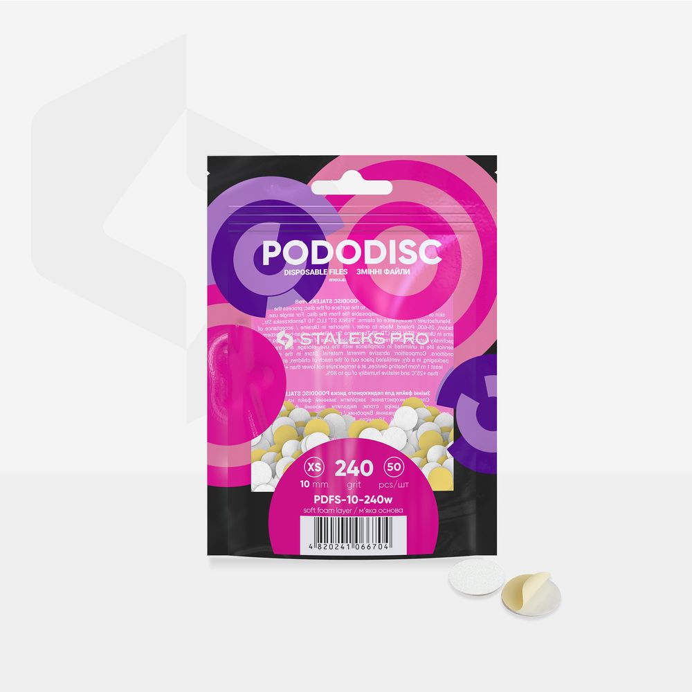 Staleks Pododisc XS Expert pedikyrfil 240 grit 50 stk