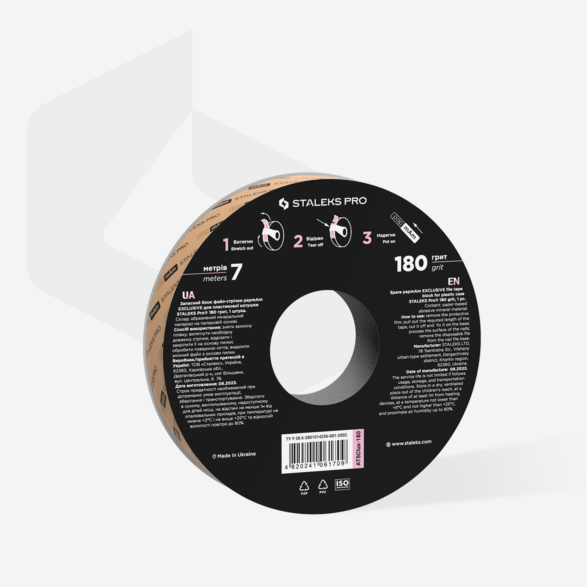 Staleks Exclusive papmAm filrefill 180 grit rull