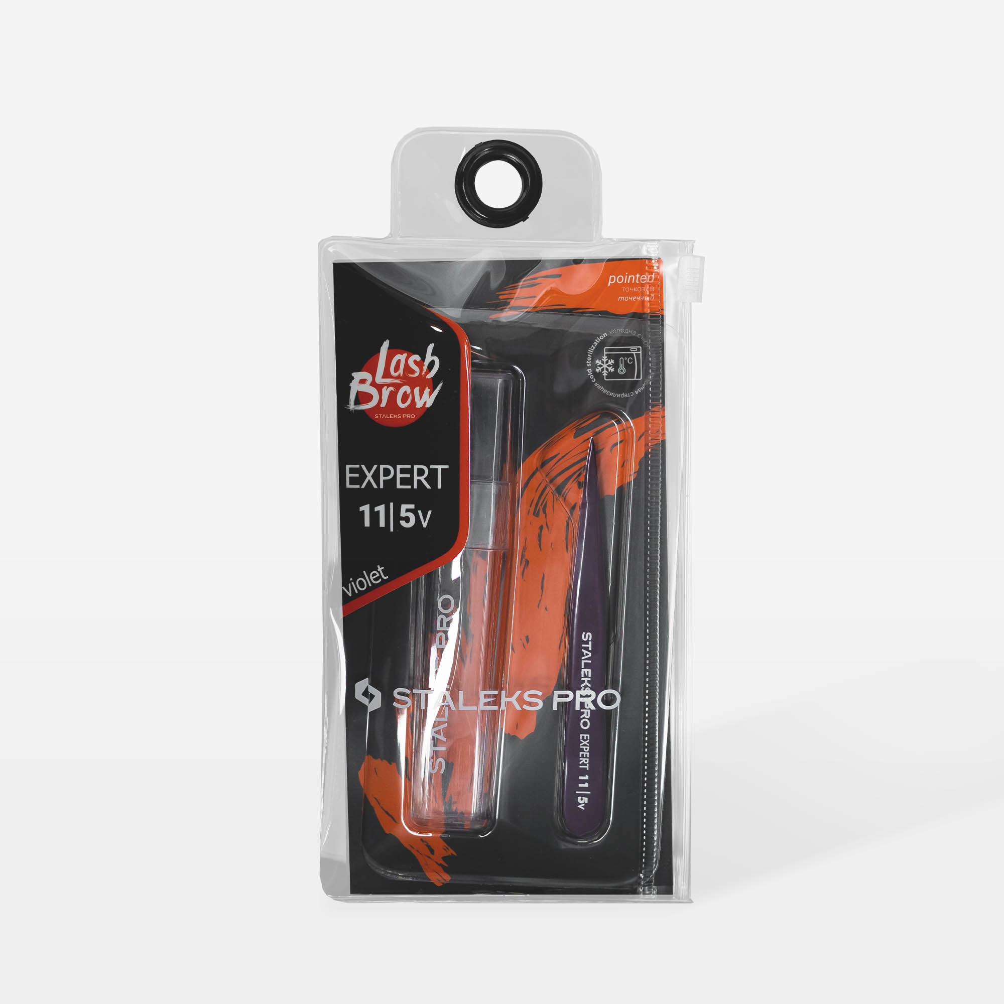 Staleks Expert 11 Type 5v pinsett spiss fiolett
