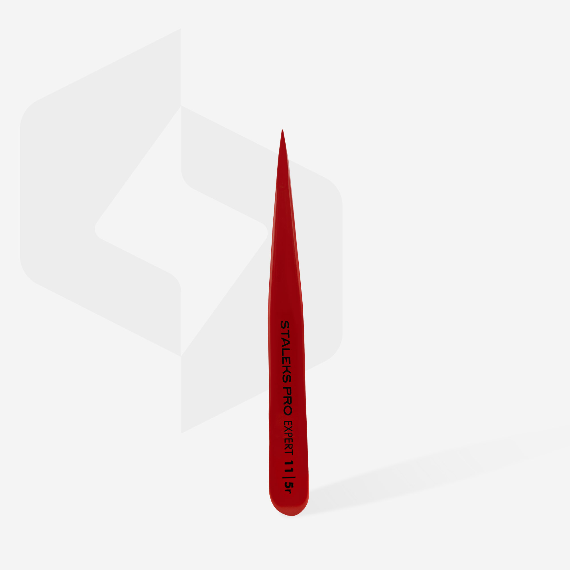 Staleks Expert 11 Type 5r pinsett spiss rød