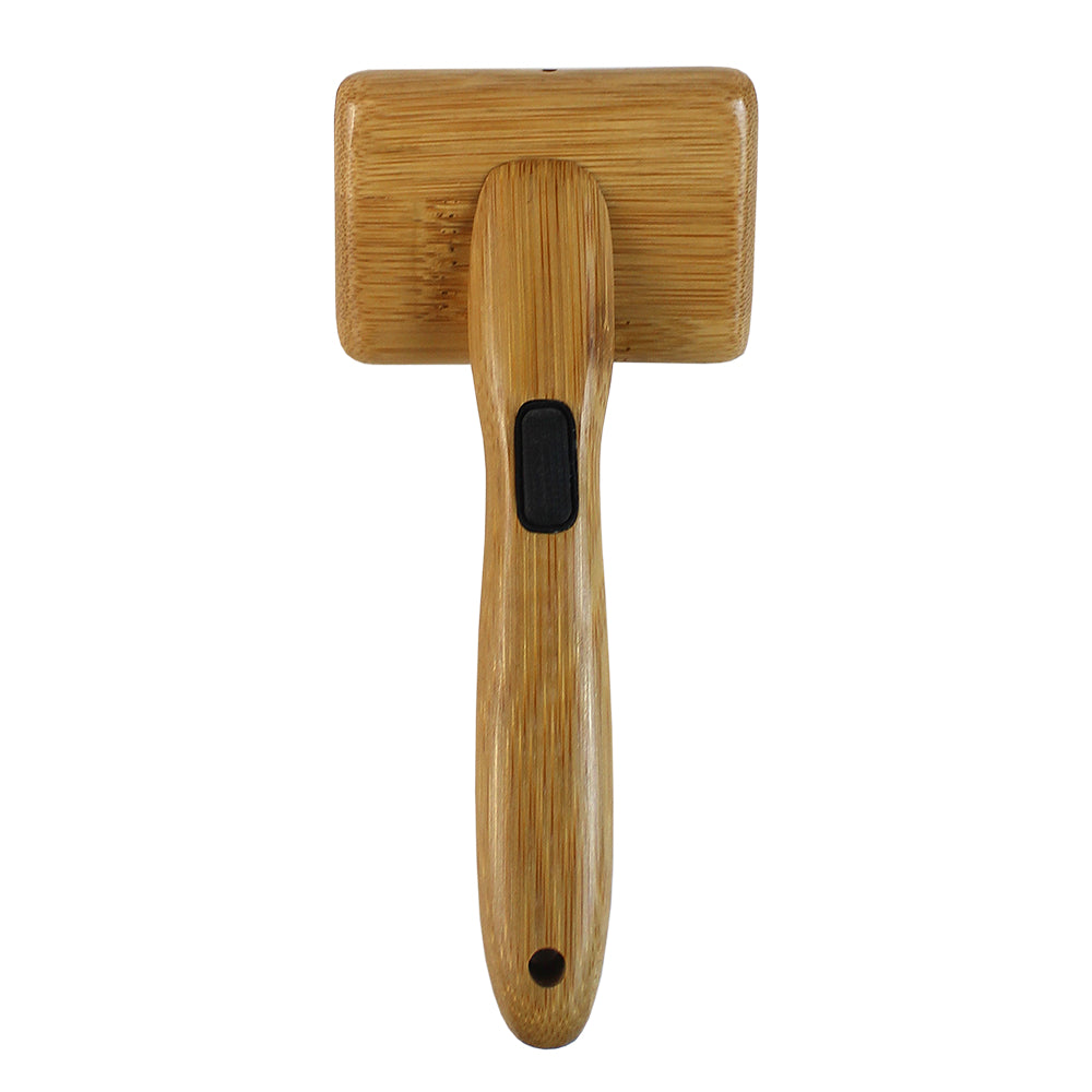 Bamboo Groom Soft Slicker børste skånsomme tupper