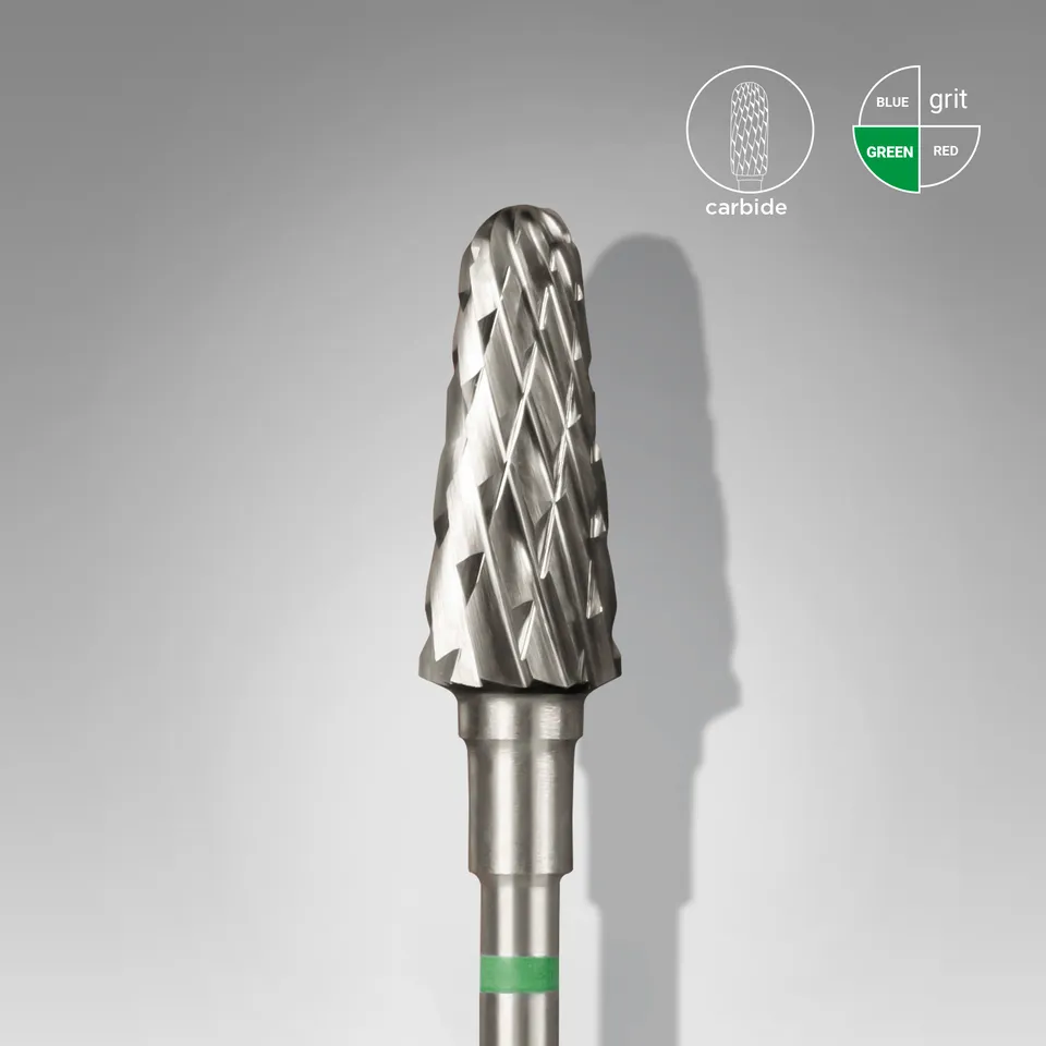 Staleks Expert fresebor hardmetall kjegle grønn 6 mm