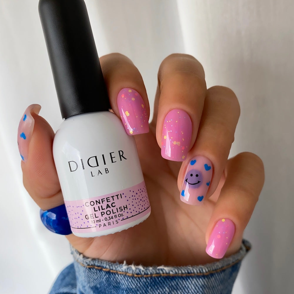 Didier Lab Confetti Lilac gellakk semi-transparent
