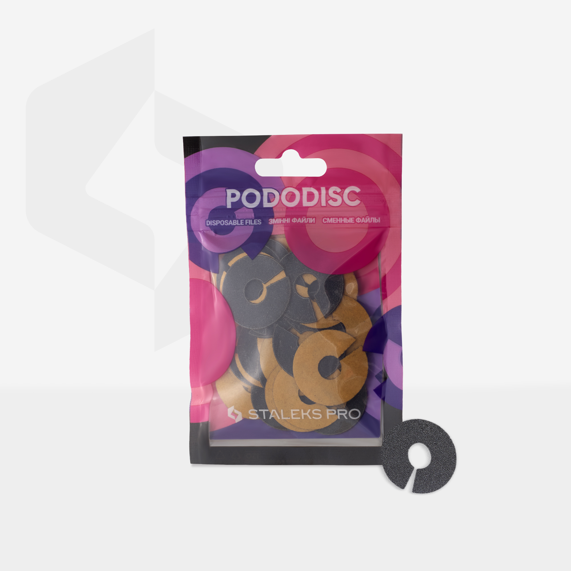 Staleks Pro L slipepads pedikyrskive 180 grit 50 stk
