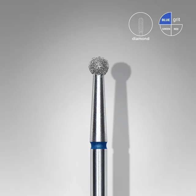 Staleks Expert kule diamantbit blå 2,7 mm neglefres