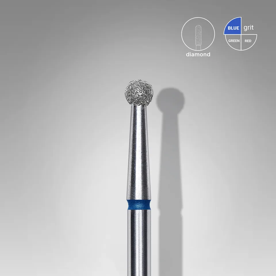 Staleks Expert kule diamantbit blå 2,7 mm neglefres