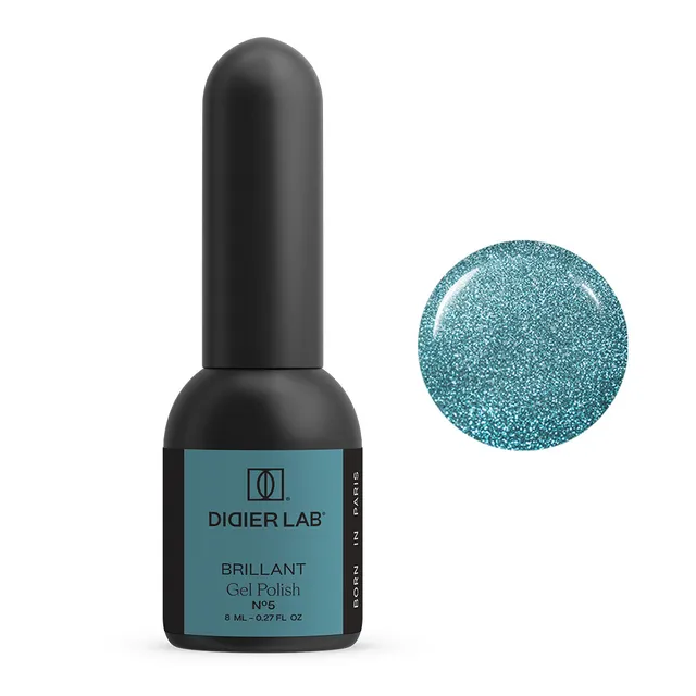Didier Lab Brillant No.5 gellakk 8 ml blå glitter