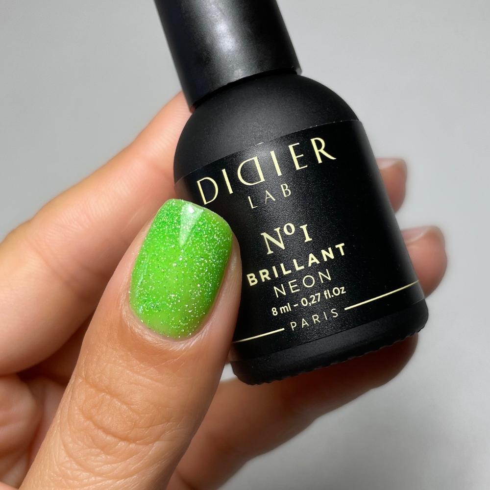 Didier Lab Brillant Neon No1 gellakk neongrønn 8 ml glitter