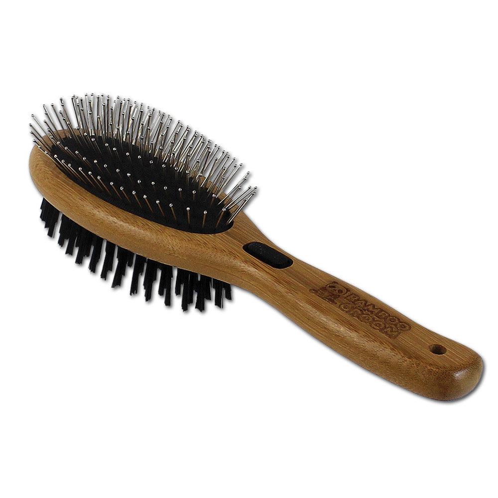 Bamboo Groom Combo hundebørste pinner og bust