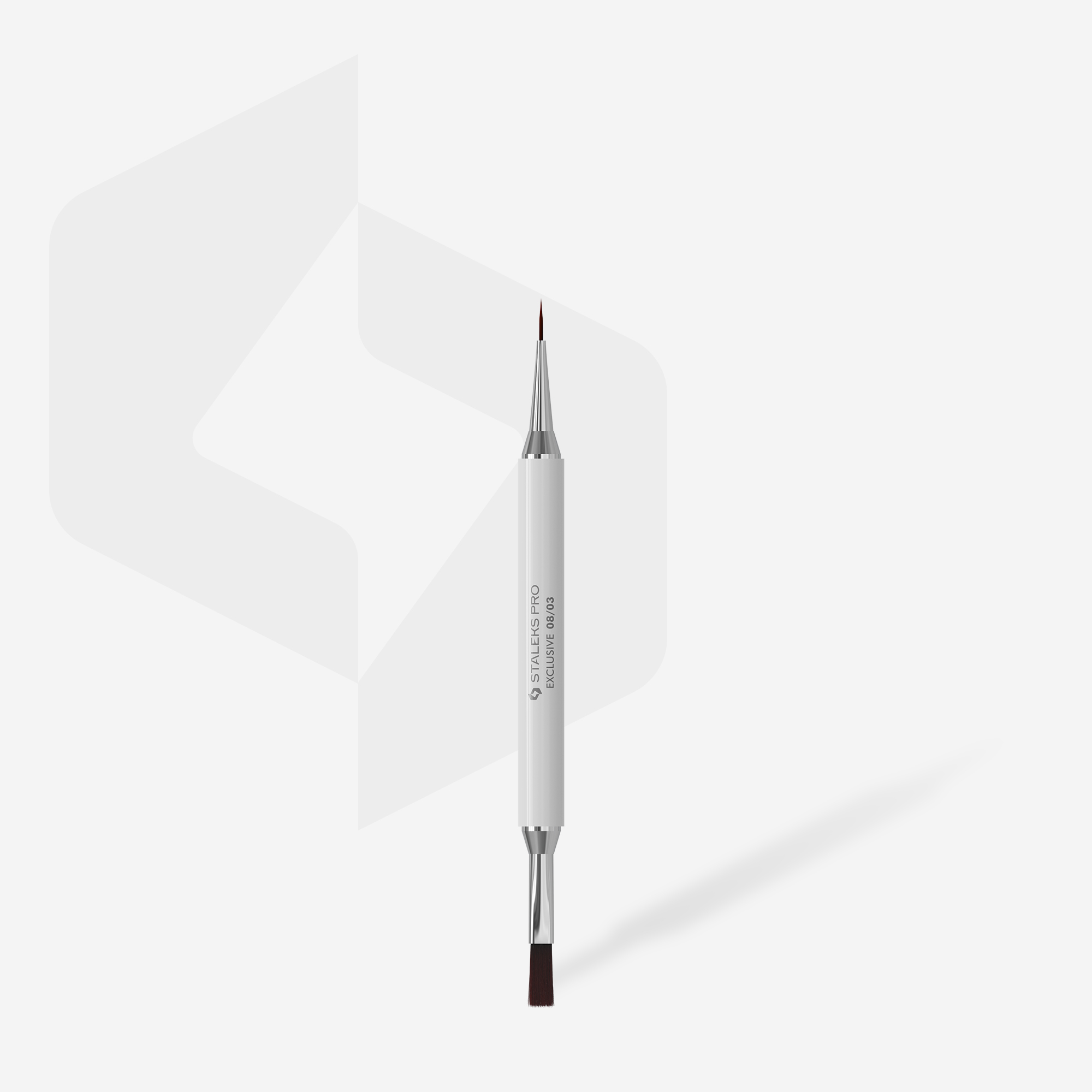 Staleks Exclusive 08/03 gelpensel dobbel 10 mm + liner