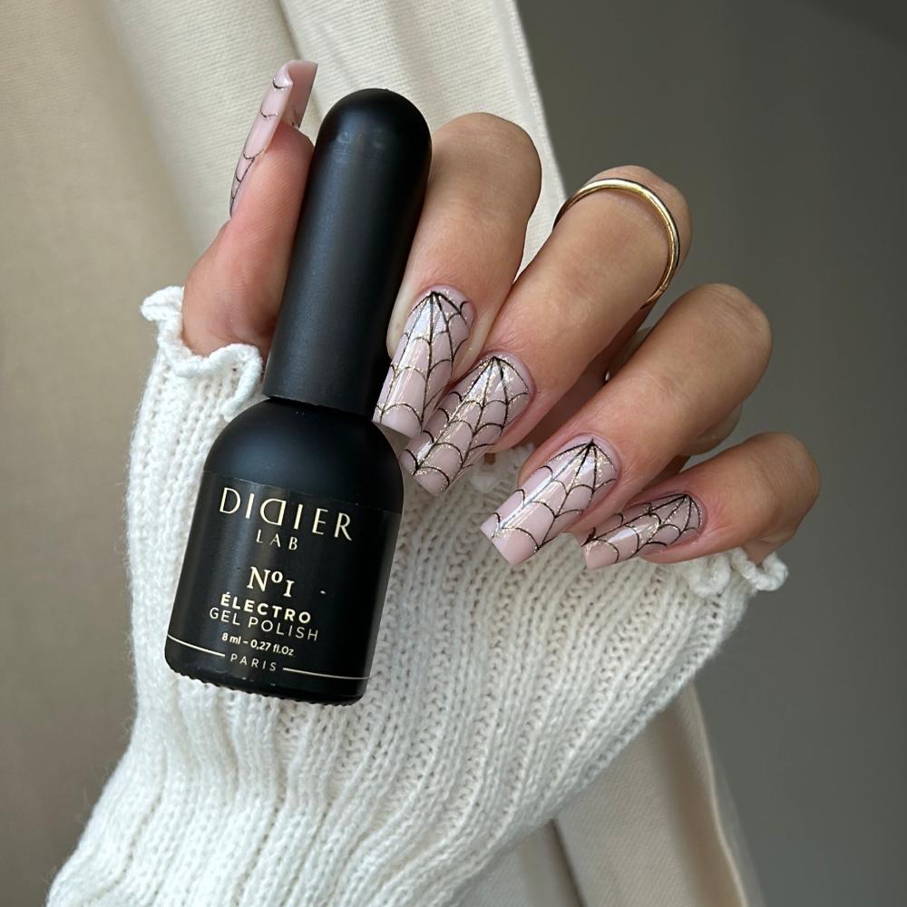 Didier Lab Electro gellakk No1 brun glitter
