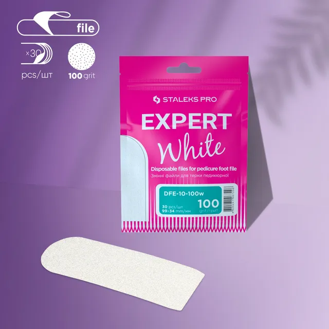 Staleks Expert 10 pedikyrfiler 100 grit 30 stk