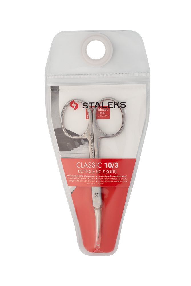 Staleks Classic 10 Type 3 neglebåndssaks buede blader