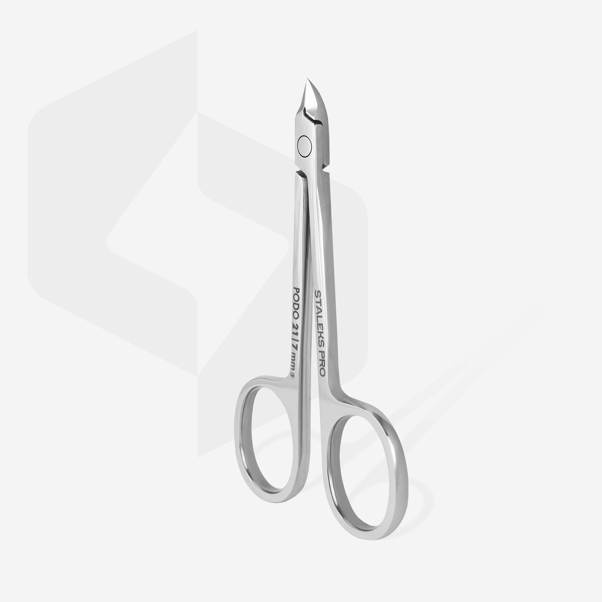 Staleks Podo 21 fot-tang saks 7 mm rustfri