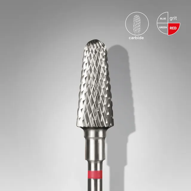 Staleks Expert fresebor hardmetall kjegle rød 6/14 mm