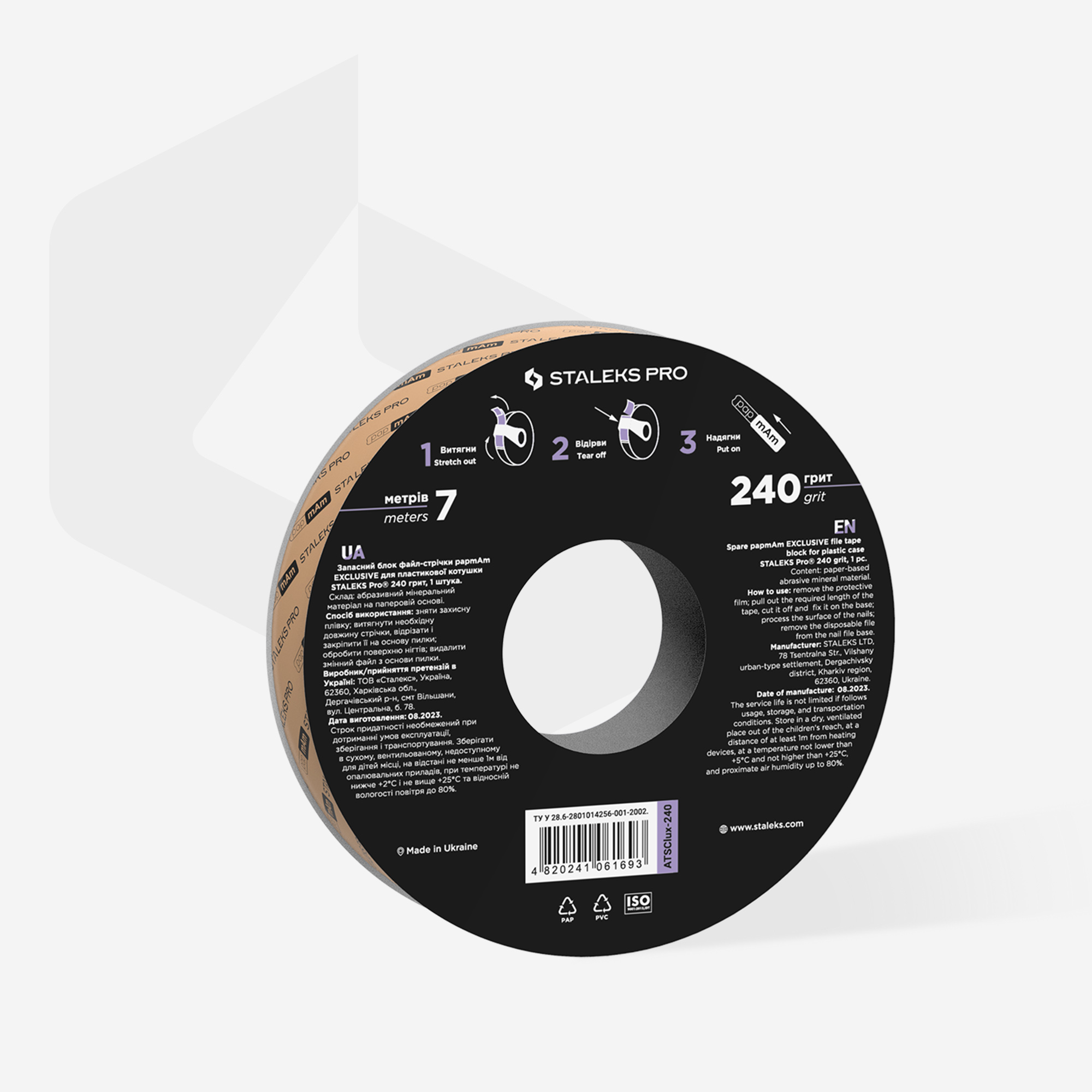 Staleks Pro Exclusive papmAm refill neglefil 240 grit