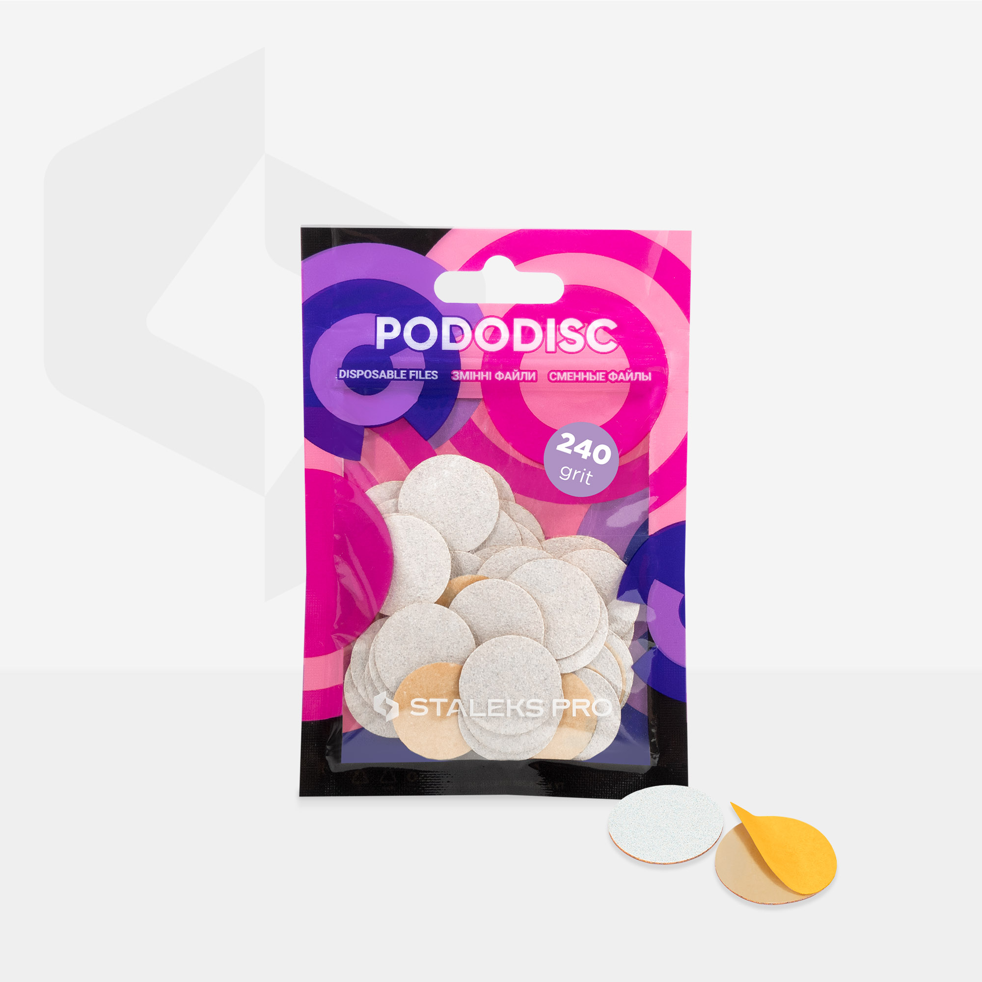 Staleks Pododisc M Expert pedikyrfil 240 grit 50 stk