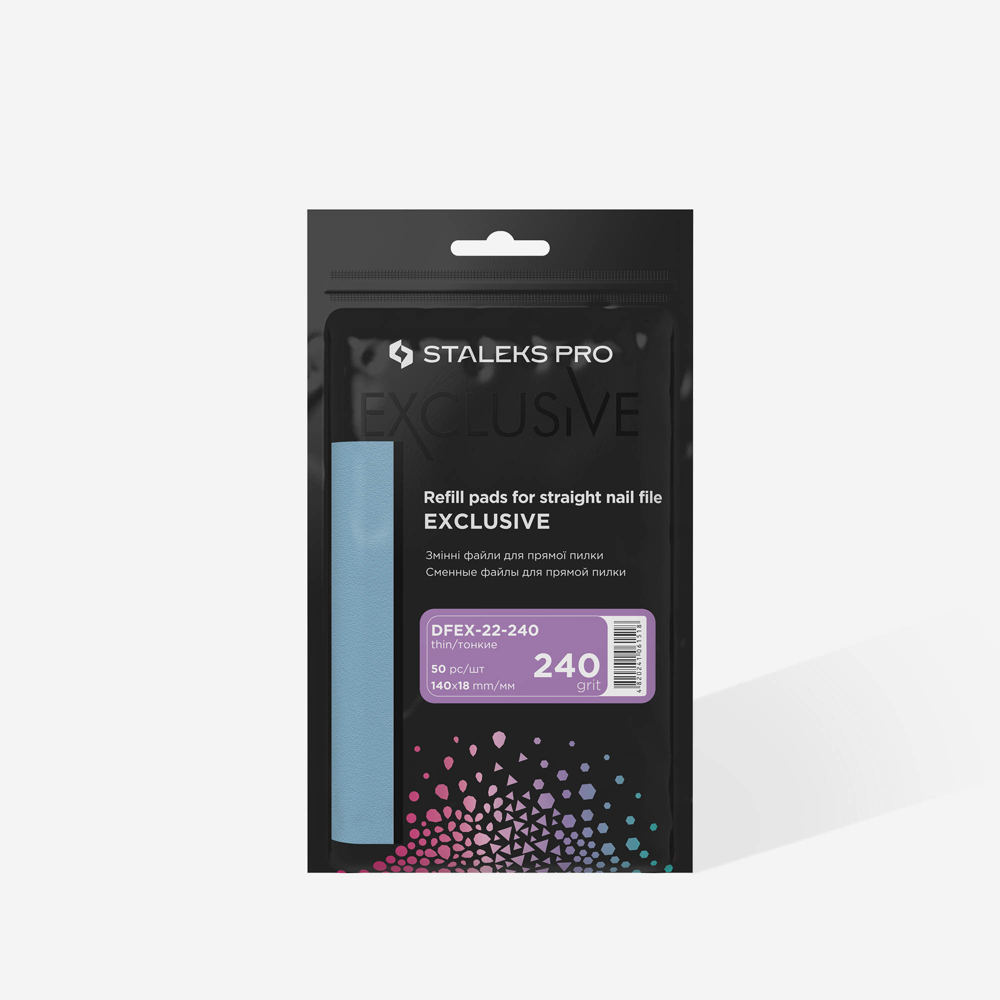 Staleks Exclusive 22 engangsfiler rett fil 240 grit 50 stk