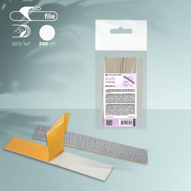 Staleks Pro Smart 20 engangsfiler 240 grit 30 stk myk