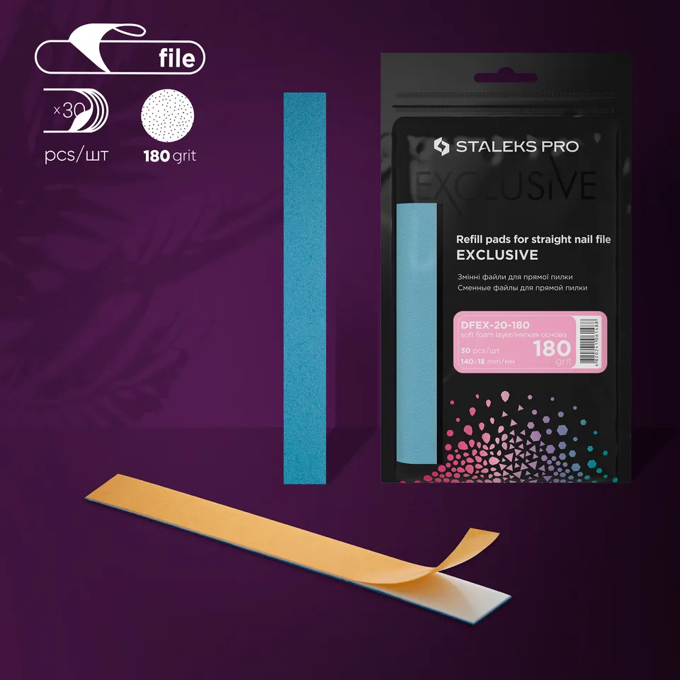 Staleks Pro Exclusive 20 neglefiler 180 grit 30 stk