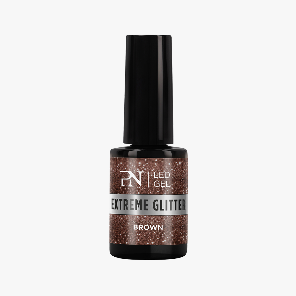 Pronails Dark Glam glittergel Extreme mørk 3-pk