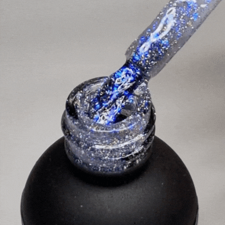 Didier Lab Pop Star No5 gellakk blå glitter