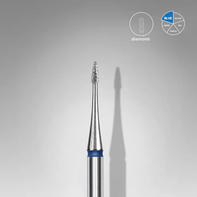 Staleks Expert diamantbits flamme mini blå 1 mm