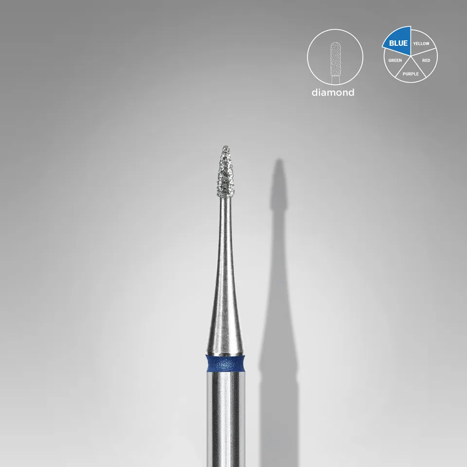 Staleks Expert diamantbits flamme mini blå 1 mm