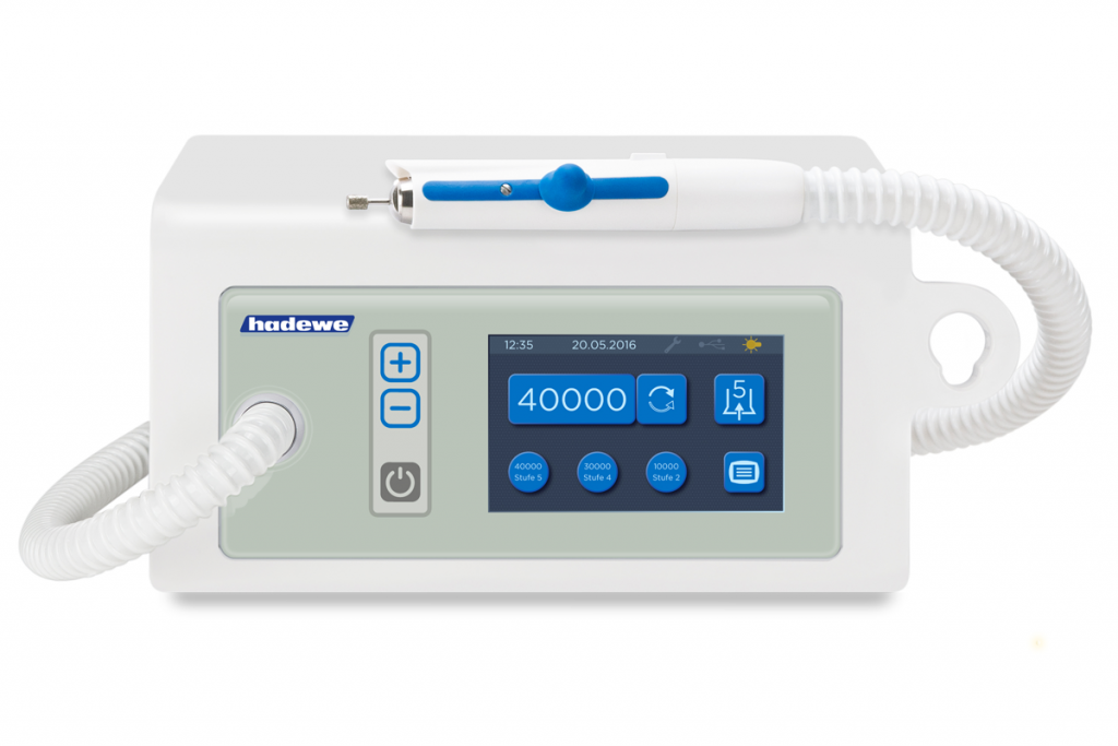Hadewe Veloria² Plus fotpleieapparat med avsug 40 000
