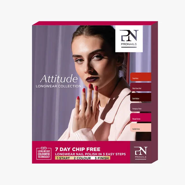 ALCE LongWear Attitude neglelakksett røde toner