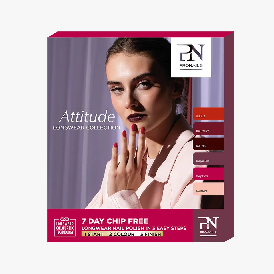 ALCE LongWear Attitude neglelakksett røde toner