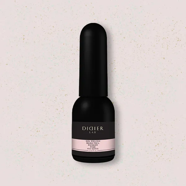 Didier Lab Rubber Base Foil Pink base coat glitter
