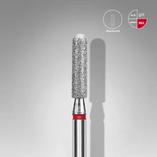 Staleks Expert diamant fresebor sylinder 2,5/10 mm rød