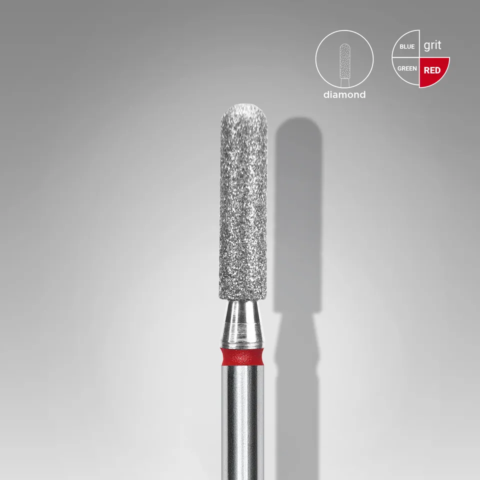 Staleks Expert diamant fresebor sylinder 2,5/10 mm rød