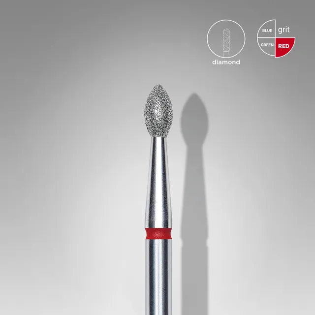 Staleks Expert diamantbits spiss knopp rød 2,5 mm