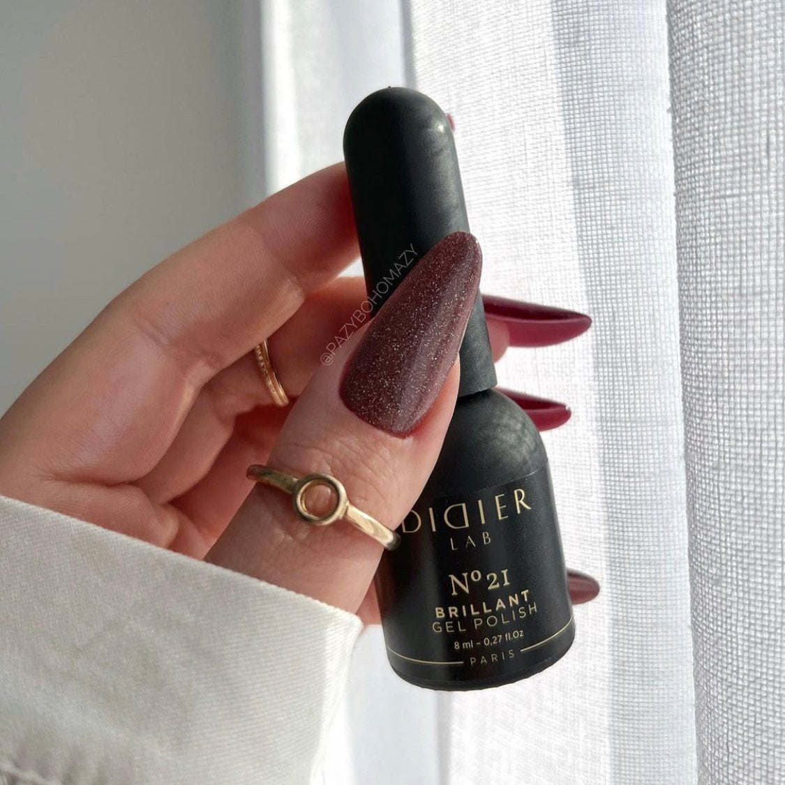 Didier Lab Brillant No.21 gellak taupe glitter 8ml
