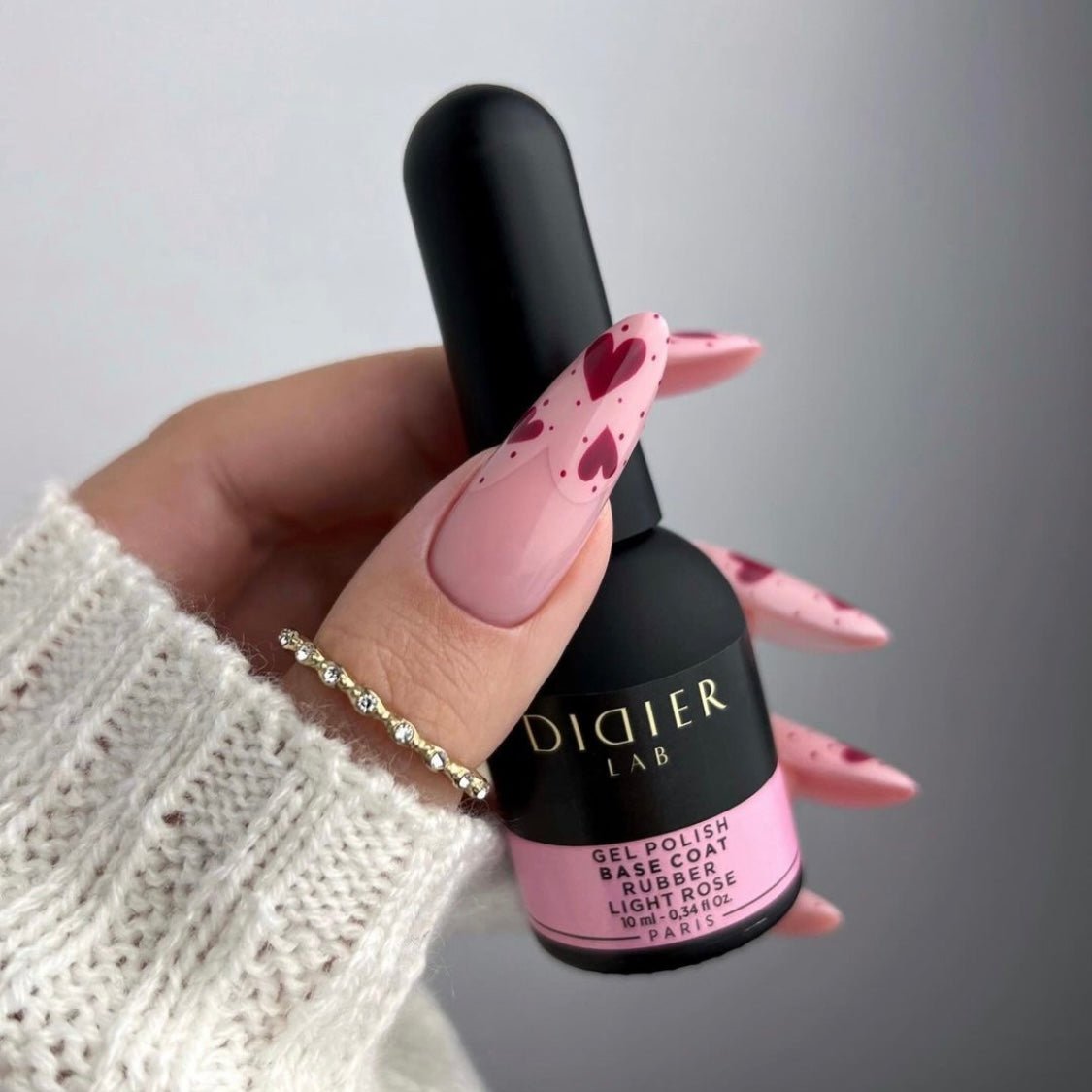 Didier Lab Rubber Base Light Rose base coat 2-i-1