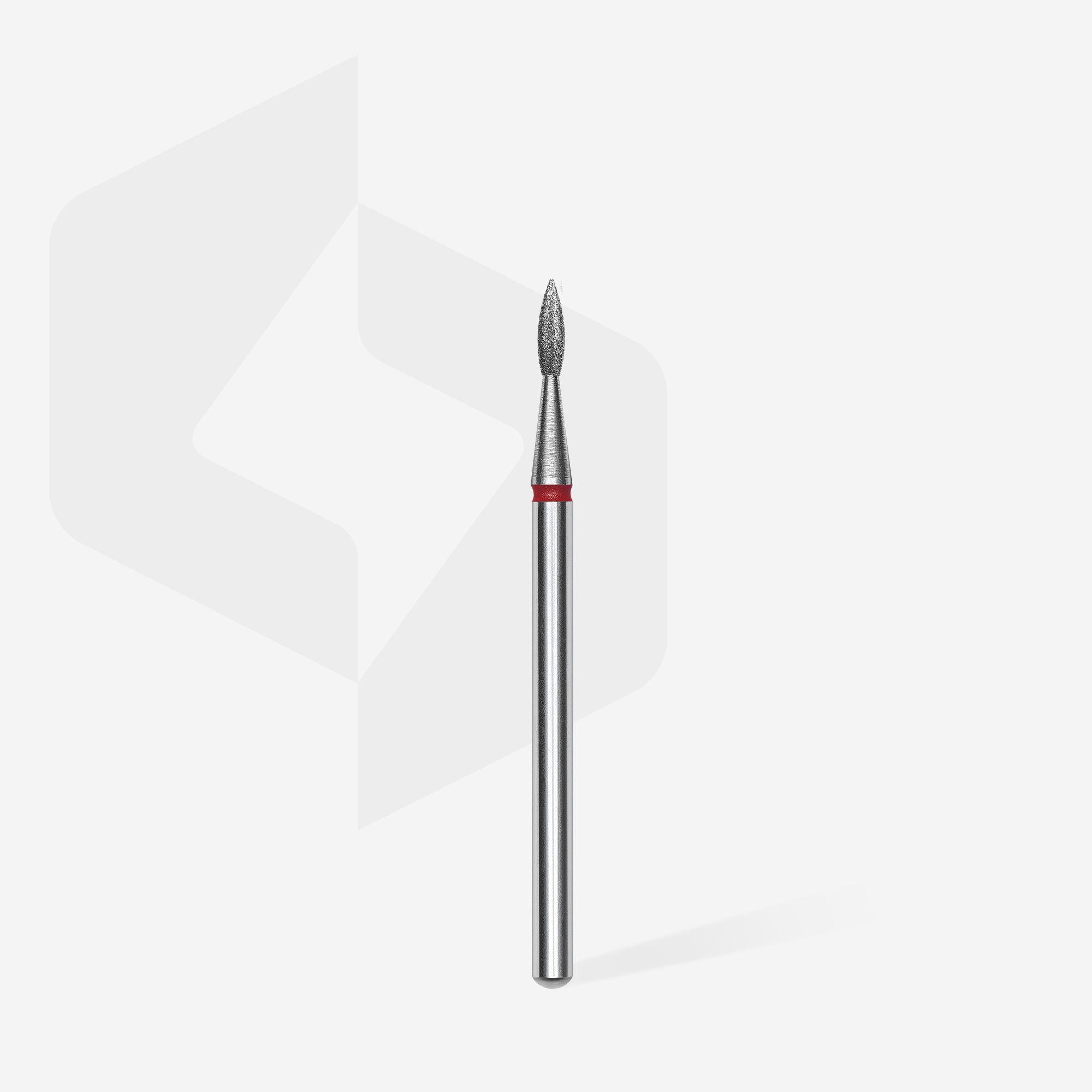 Staleks EXPERT diamantfres spiss flamme rød 1,8 mm neglebor